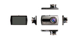 Dual Lens Dash Cam 4.0 Inch Full HD 1080P 6 Glass Len 170 Degree Wide Angle Car Dashboard Camera Recorder