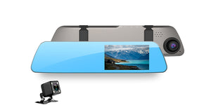 4.5 Inch Touch Screen 1080P Rearview Mirror Dash Cam Dual Cameras Manual HD Dvr Car Video DVR