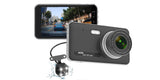 Dash Cam Front and Rear 1080P Full HD Car Dual Lens 4.0 Inch IPS Screen Dashboard Camera