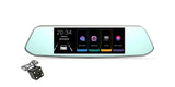 7.0 Inch FHD 1080P Car DVR Camera Dual Lens Touch Screen Rearview Mirror Dash Cam Video Recorder