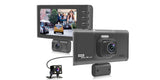 3 Cameras Car DVR 3.0 Inch Dash Cam Dual Lens G-sensor Night Vision Video Recorder