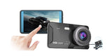 Dash Cam Full HD Dual Lens 4.0 inch Touch Screen Wide View Angle Car Video Recorder