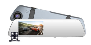 New Arrival 4.39 Inch IPS Touch Screen WDR Dual Lens Ultrathin Rearview Mirror Dash Cam