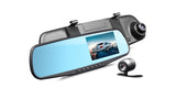 4.3 Inch HD 1080P Car DVR Dual Lens Camera Rearview Mirror Dash Cam Recorder