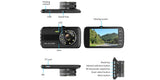 1080P Full HD 4.0 Inch Screen Dual Cameras Car Dash Cam Video Recorder