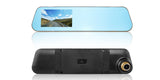 4.3" HD 1080P Car DVR Dual Lens Camera Vehicle Rearview Mirror Dash Cam Recorder