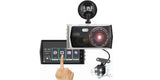 New 4.0 Inch Full HD 1080P Touch Screen Dual Lens Car DVR Black Box Dash Cam