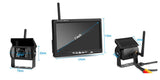 7 Inch Monitor 2 Channel Analog Wireless Reversing Camera Kit