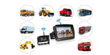 2-Channel Truck Bus Digital Wireless Backup Camera Monitor Reversing Kit System