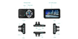 1080P FHD 3.0 Inch Dual Len Auto Car Dash Cam Black Box