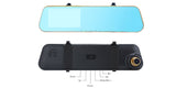 4.3" HD 1080P Car DVR Dual Lens Camera Vehicle Rearview Mirror Dash Cam Recorder