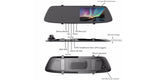 4.5 Inch Touch Screen HD 1080P Super Night Vision Ultrathin Design DVR Dual Lens WDR Car Rearview Mirror Dash Cam