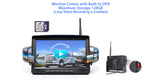 2-Channel Truck Bus Digital Wireless Backup Camera Monitor Reversing Kit System