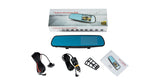 4.3 Inch HD 1080P Car DVR Dual Lens Camera Rearview Mirror Dash Cam Recorder