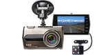 Dual Lens Dash Cam 4.0 Inch Full HD 1080P 6 Glass Len 170 Degree Wide Angle Car Dashboard Camera Recorder